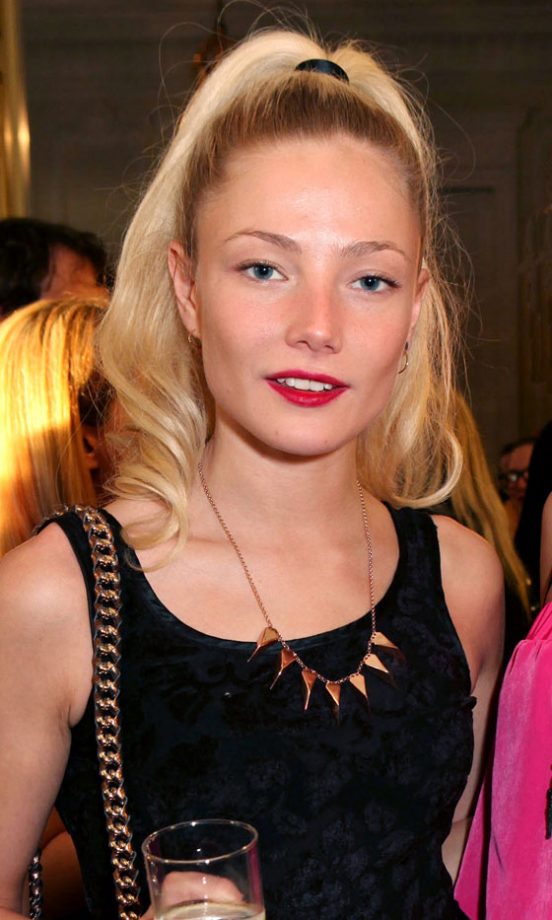 Clara Paget Brings Back The High Ponytail Hairstyle, 2011