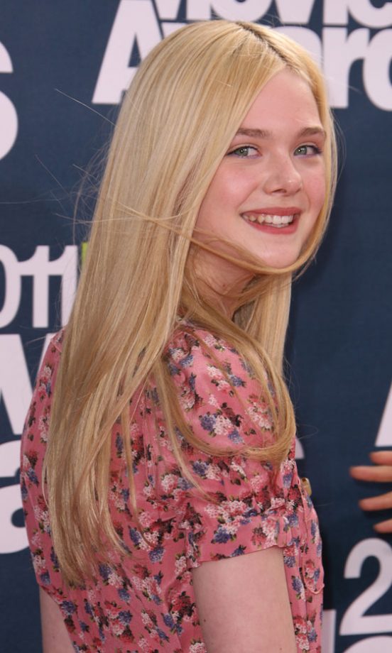 Elle Fanning Proves Her Hair Credentials With A Classic Blonde Hairstyle, 2011