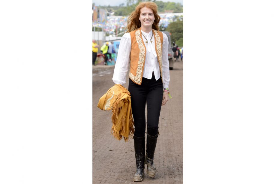 Florence Welch Looks Amazing In This Embroidered Waistcoat, June 2014
