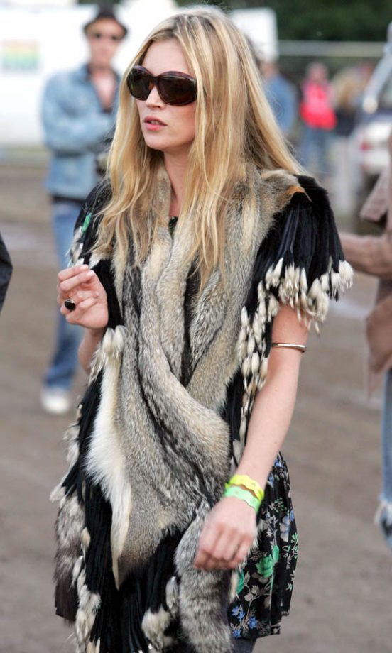 Kate Moss Looking Supermodel Cool At Glastonbury 2004