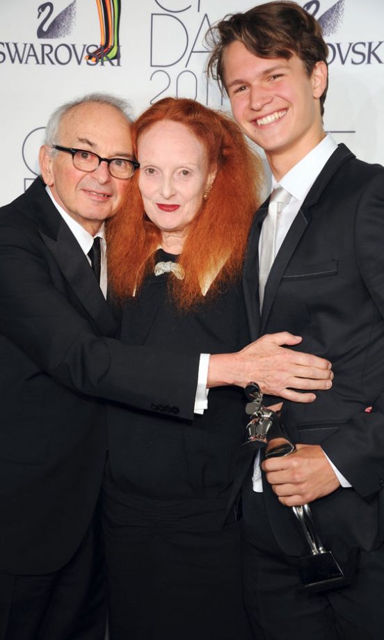 Arthur Elgort With Grace Coddington And Guest At The CFDA Fashion Awards 2011