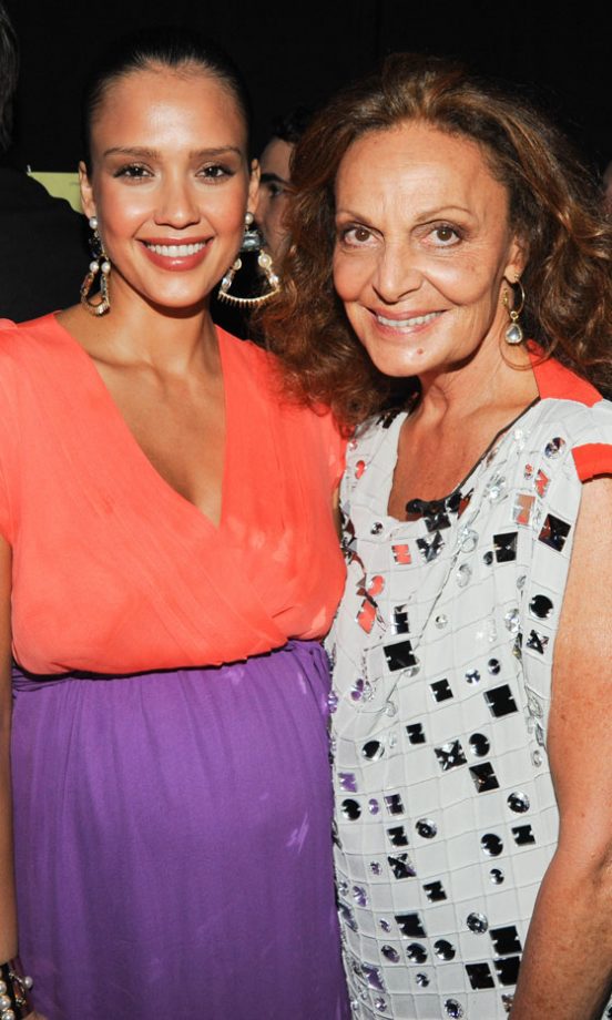 Jessica Alba And Diane Von Furstenberg At The CFDA Fashion Awards 2011