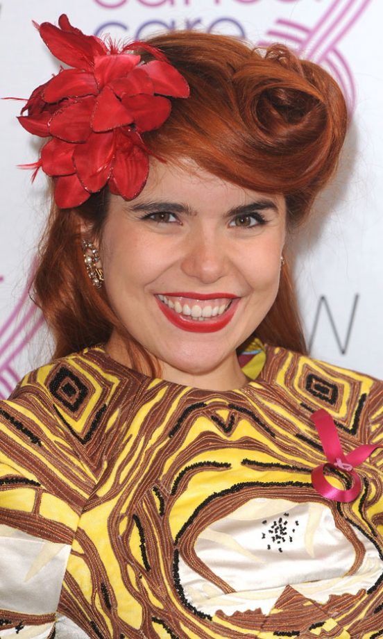 Retro Queen Paloma Faith Rocks A Quirky Vintage Fringe Hairstyle, 2009