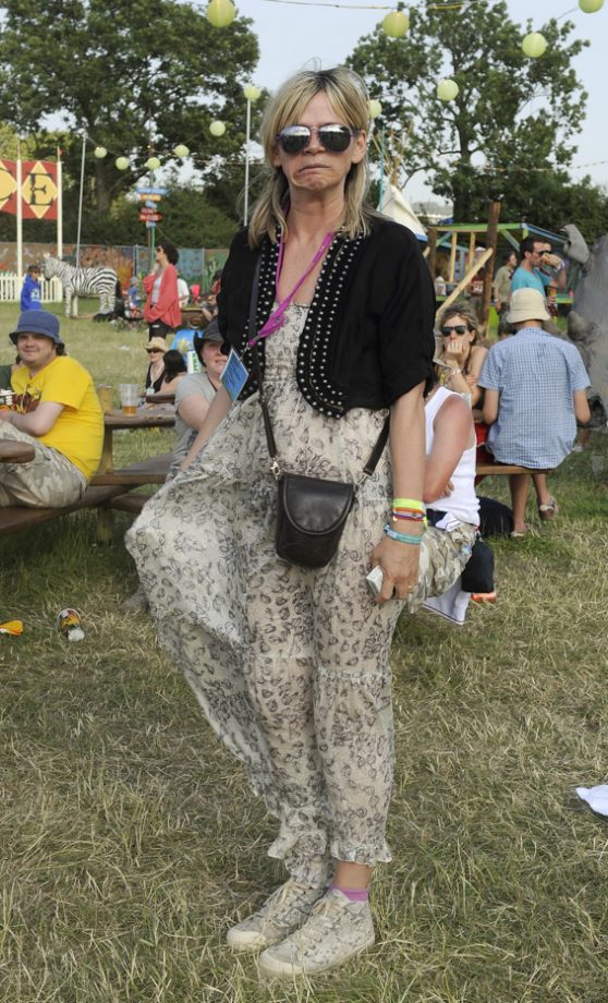 Zoe Ball, Why The Long Face? We Love The Sheer Maxi Dress And Pumps At Glastonbury 2010