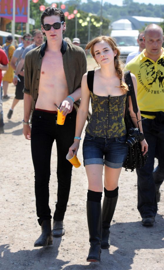 Don't Look Now Diana Vickers! Emma Watson With Ex-Squeeze George Craig At Glastonbury 2010