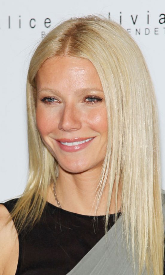 Gwyneth Paltrow's Trademark Poker Straight Hairstyle Is Fuss Free And Flattering For Her Face Shape, 2011