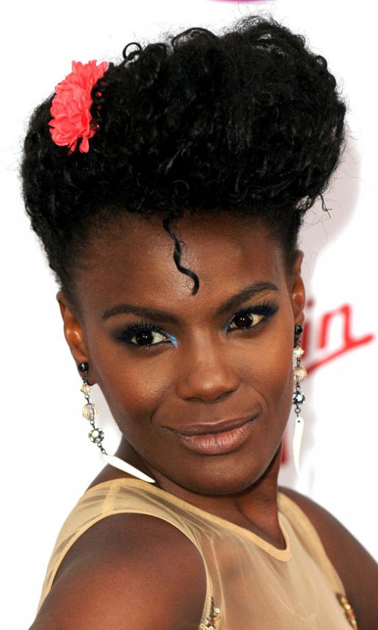 Shingai Shoniwa Gives Her Chic Up Do A Playful Twist With A Colourful Hair Accessory, 2011