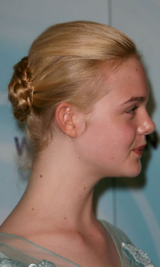 Elle Fanning's Super Sweet Plaited Bun Hairstyle Is Perfect For Summer Weddings, 2011