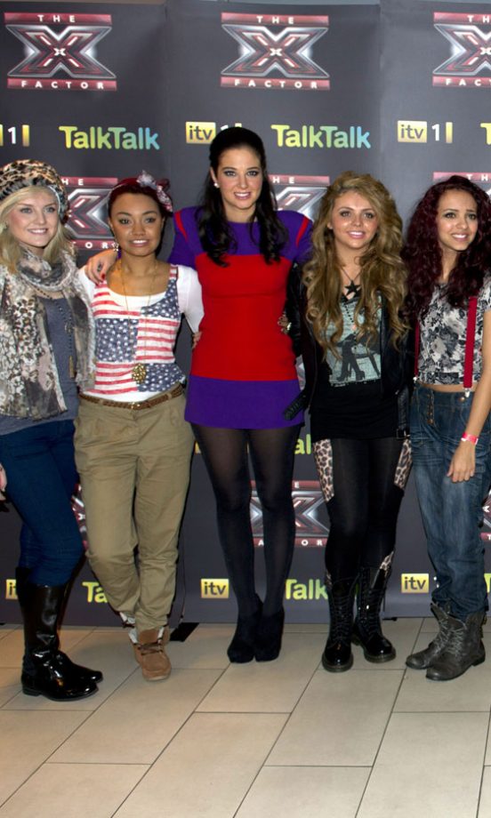Tulisa Contostavlos And Little Mix Promoting The X Factor, 2011