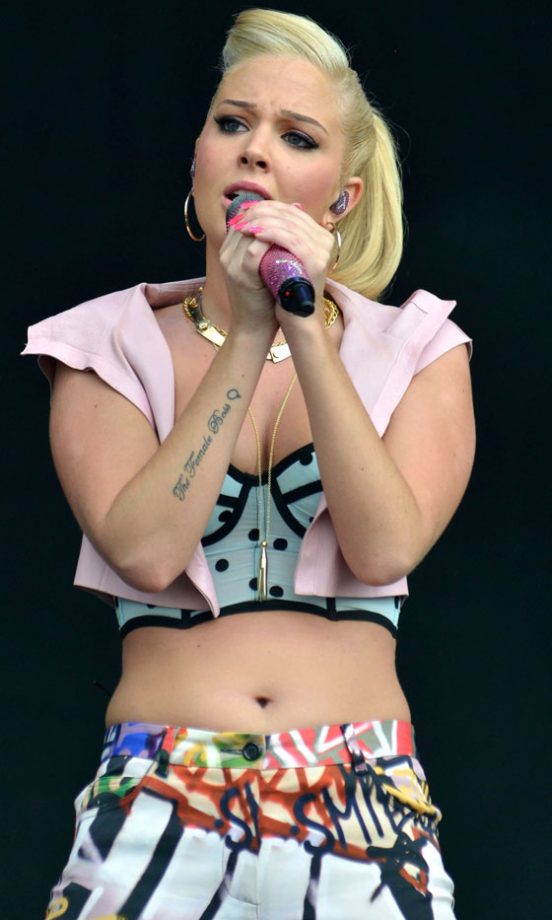 Tulisa Contostavlos At V Festival, 2012
