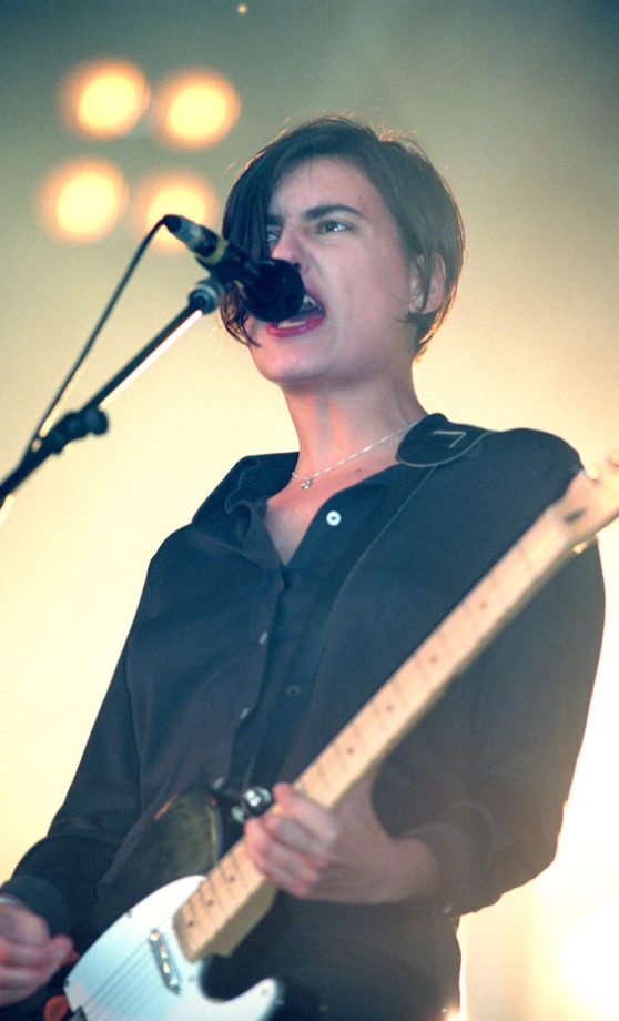 Elastica's Justine Frischmann - Brit Pop's Leading Lady And Ex-Girlfriend Of Damon Albarn At Glastonbury 1995