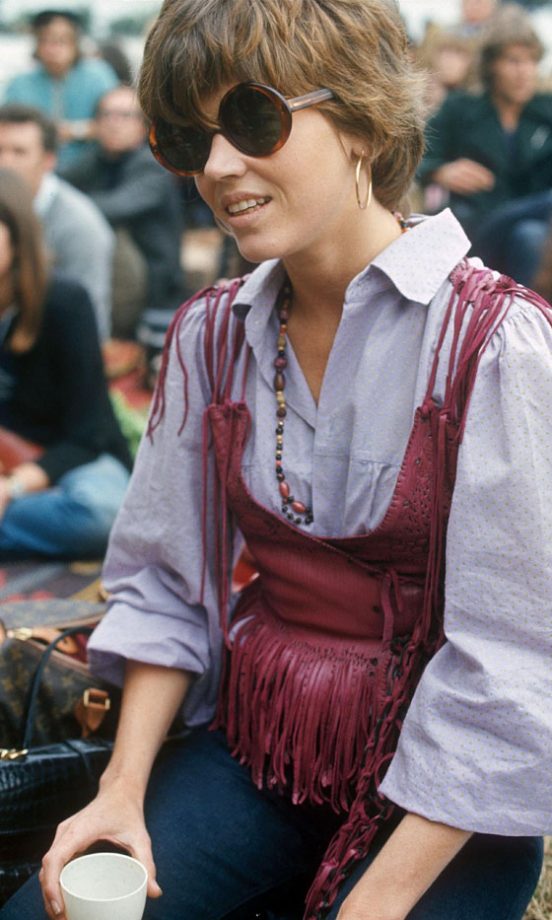 Jane Fonda At The First Isle Of Wight, 1969