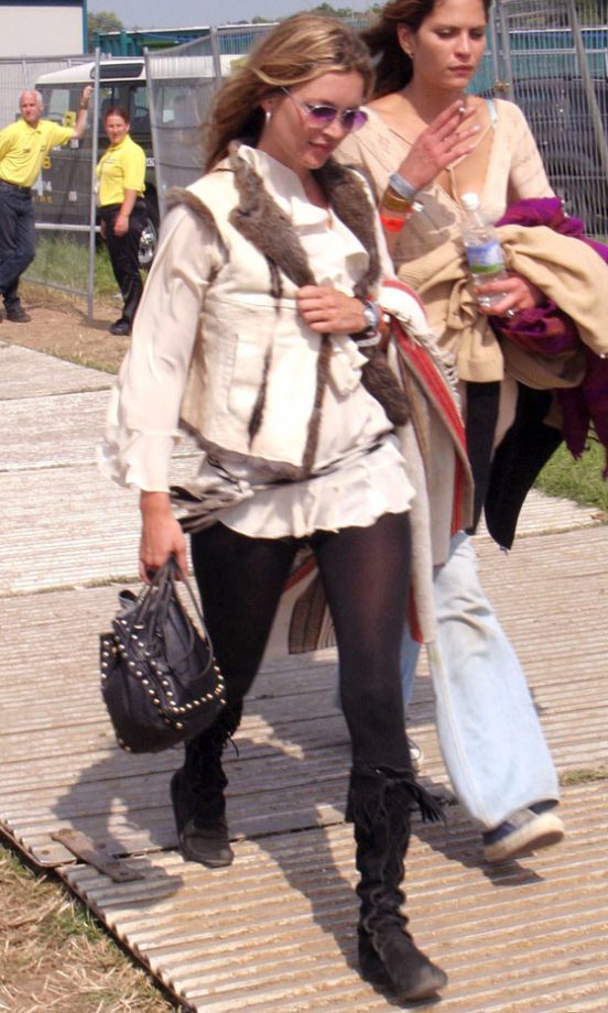 Kate Moss At Glastonbury Festival, 2003