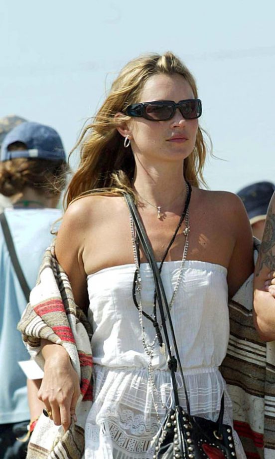 Kate Moss At Glastonbury Festival, 2003