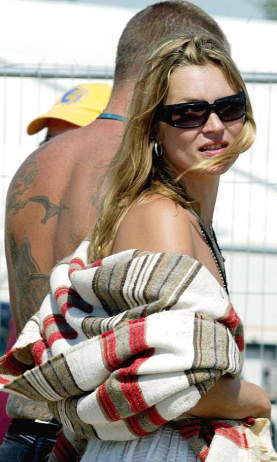 Kate Moss At Glastonbury Festival, 2003