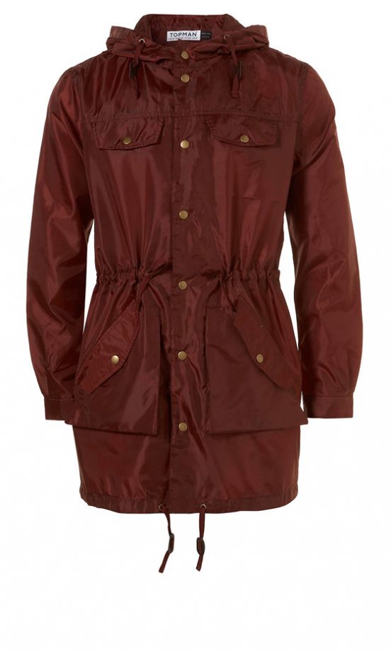Topman Burgandy Parka, £30