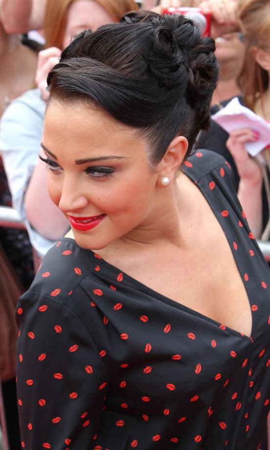 Tulisa Contostavlos Teamed Her DKNY Jumpsuit With A Retro Hairstyle At The X Factor Auditions, 2011