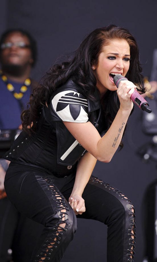 Tulisa Contostavlos Chooses Adidas On Stage For 'T in the Park' 2011