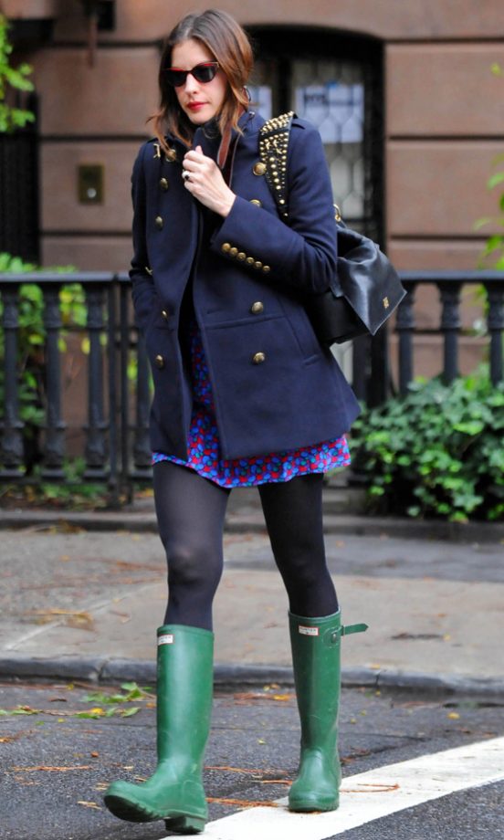 Liv Tyler Spotted Out In Her Bright Green Hunter Wellies Whilst In New York, 2010