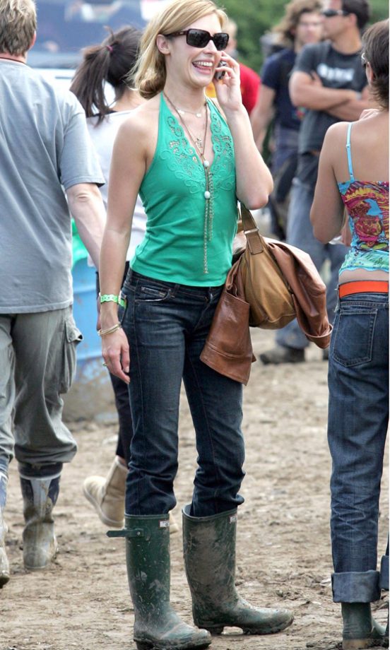 Cat Deeley Keeps It Casual In Jeans And Wellies For Glastonbury, 2004