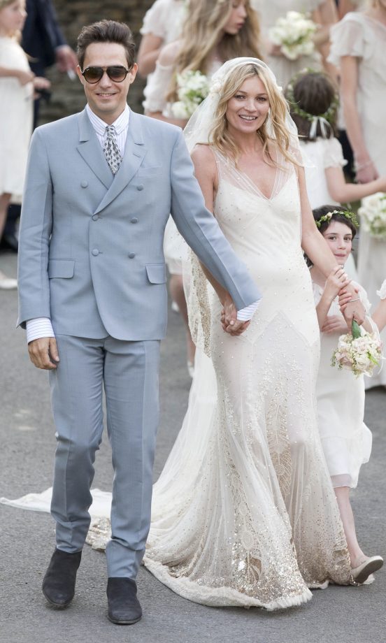 Kate Moss' Wedding Dress Is Revealed - Kate Moss Is Stunning In Galliano As She Leaves The Church With Husband Jamie Hince, 2011