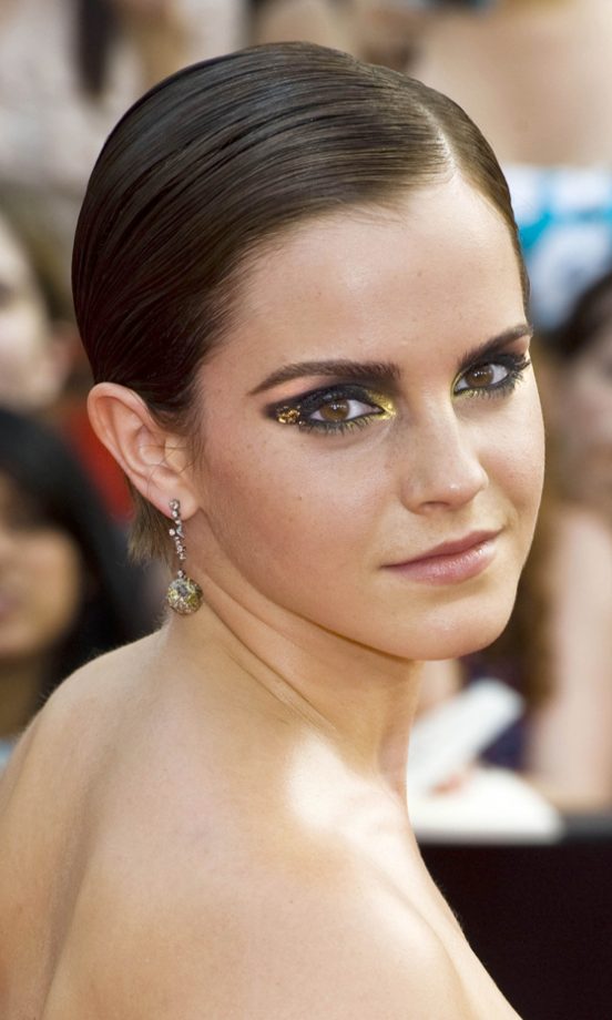 Emma Watson Dazzles With A Slicked-Back Hairstyle That Shows Off Her Stunning Smoky Eyes, 2011
