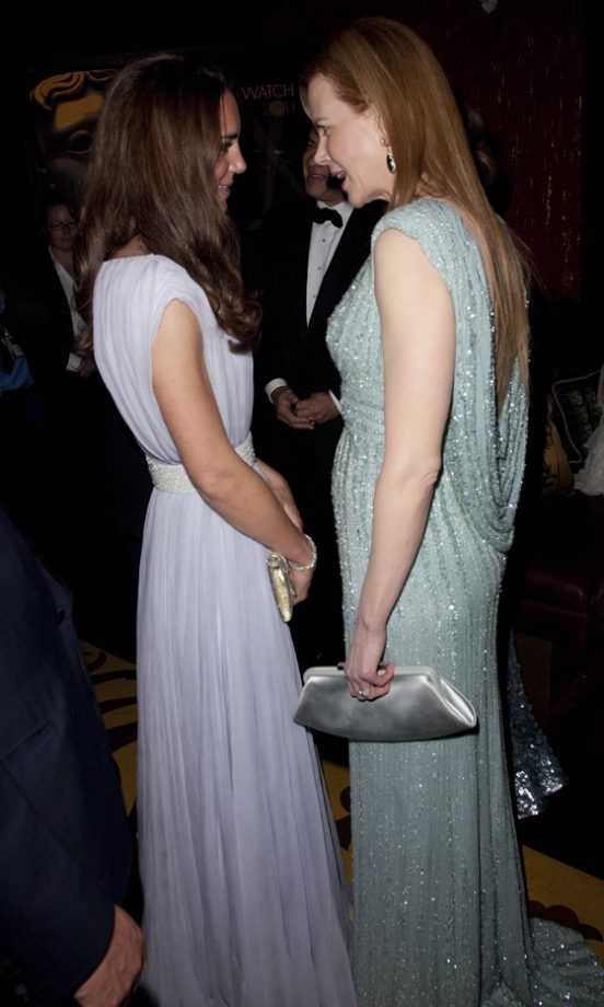 Kate Middleton Meets Nicole Kidman At The 'Brits To Watch' BAFTAS, 2011