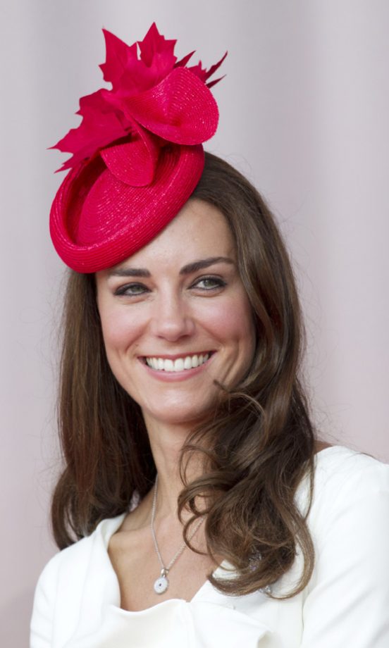 Kate Middleton Looks The Demure Duchess In A Red Canadian Inspired Hat, 2011