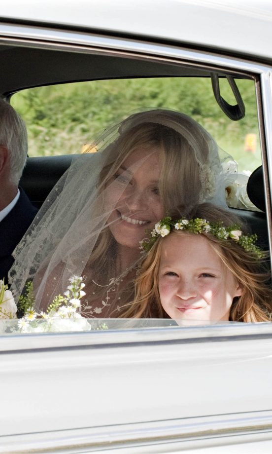 Beautiful Bride Kate Moss And Daughter Lila Grace On Their Way To Kate Moss' Wedding, 2011
