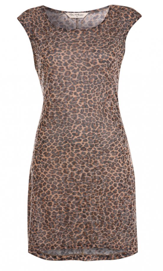 Miss Selfridge Project 1 Animal Print Drop Back Dress, £28