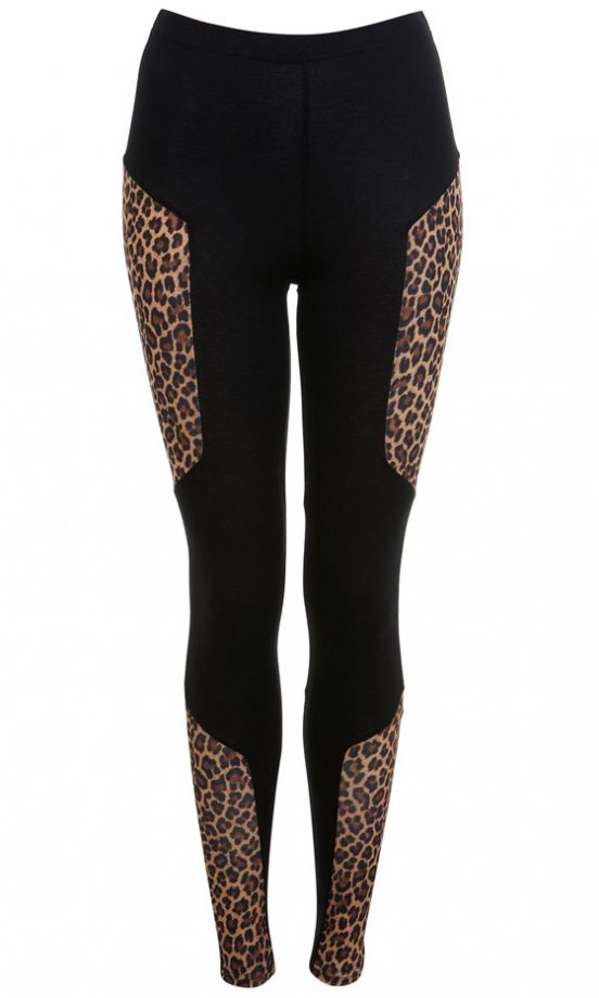 Miss Selfridge Project 1 Animal Print Leggings, £22