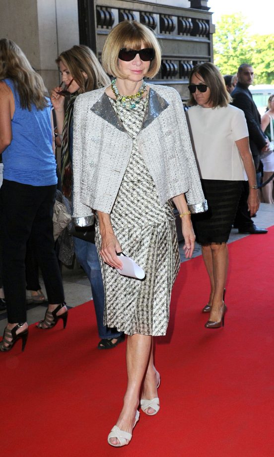 Anna Wintour Graces The Red Carpet Of The Giorgio Armani Prive Haute Couture AW11/12 Fashion Show