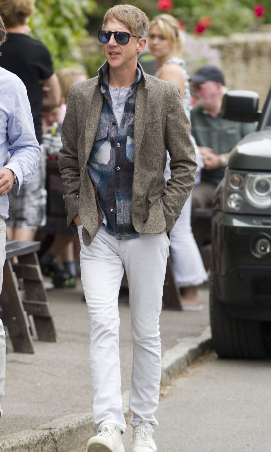 Jefferson Hack, Kate Moss' Ex And Dad To Lila Grace Works A Tweed Jacket And Check Shirt At Kate Moss' Wedding, 2011