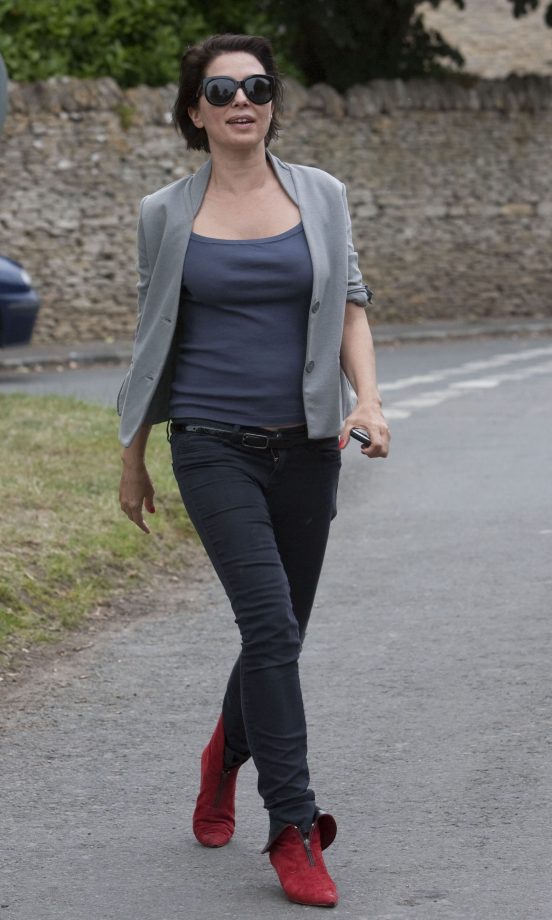 Sadie Frost Wearing Red Boots To The Reception Of Kate Moss' Wedding, 2011
