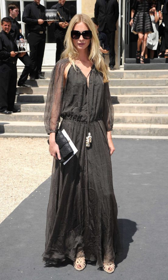 Poppy Delevigne Looks Bohemian Chic As She Arrives For The Christian Dior Haute Couture AW11/12 Fashion Show