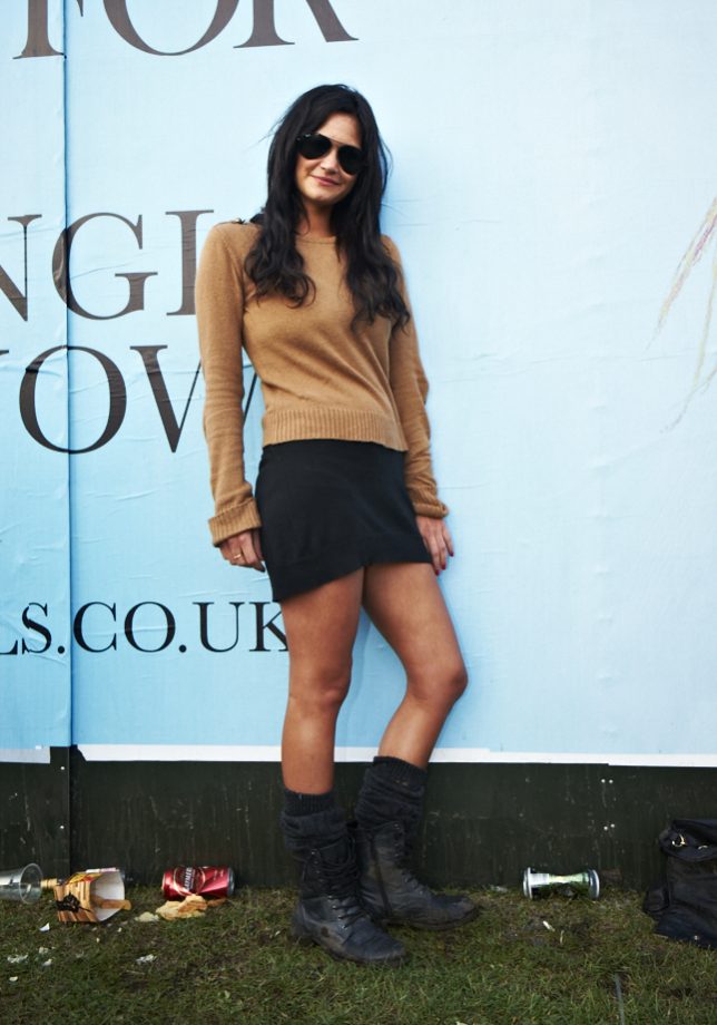 Aimee Wears A Zara Jumper And Miss Selfridge Skirt With Office Boots, Lovebox 2011