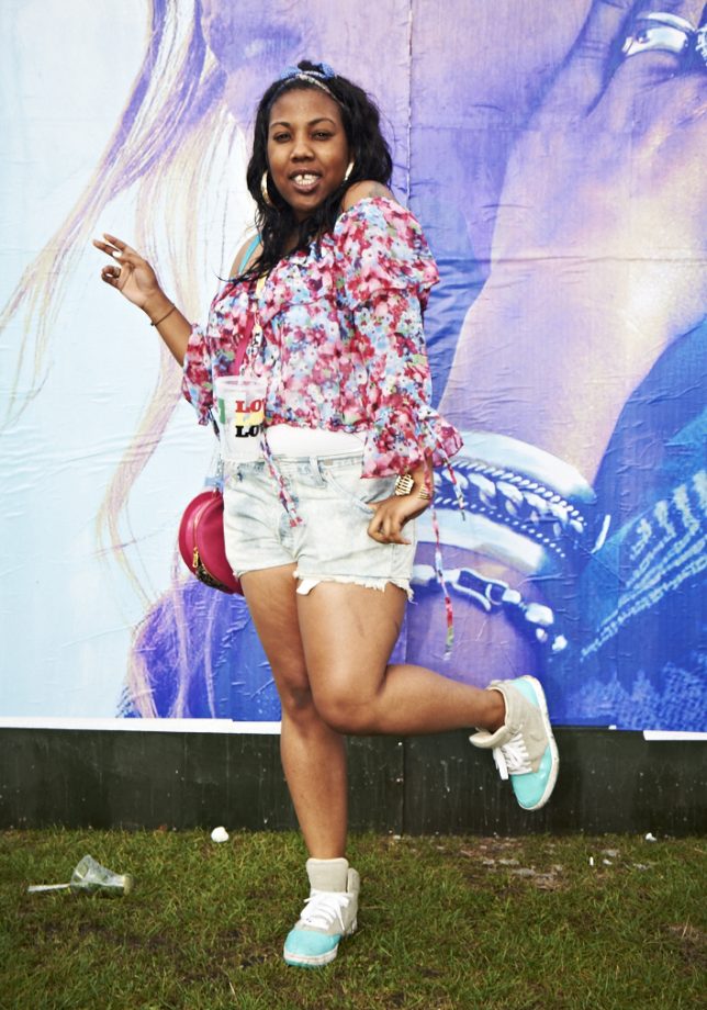 Alysia Wears H&M Shorts With Nike Shoes And A Top From The Market, Lovebox 2011