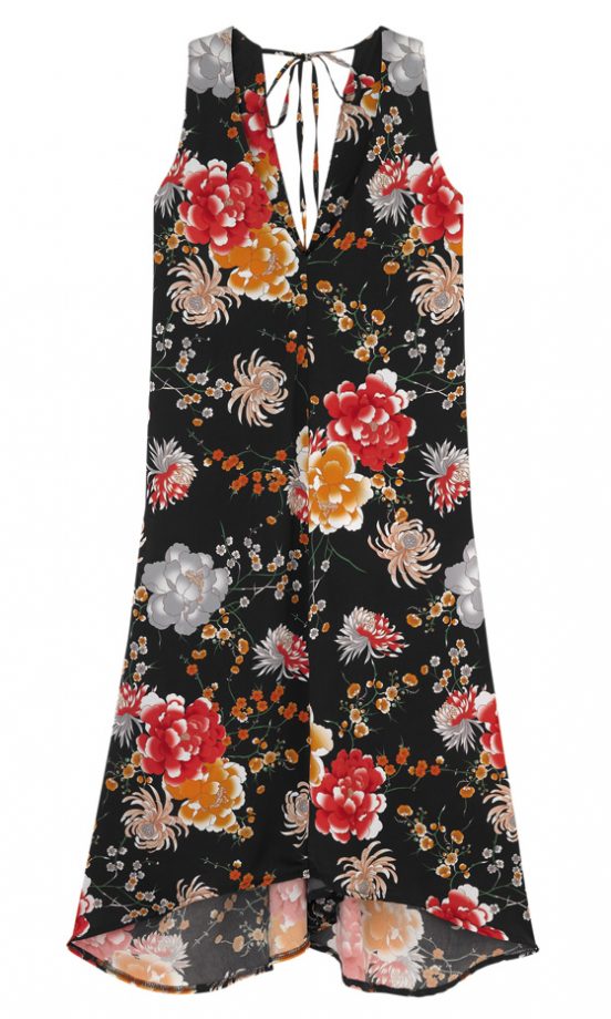 Asos Black Floral Halterneck Dress, £55 - Coming Soon