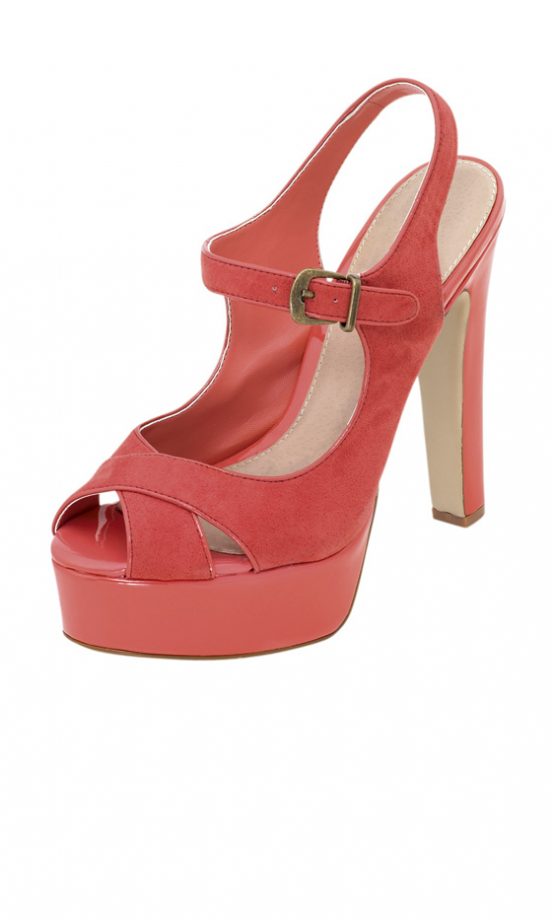 Dorothy Perkins Coral Platform Shoes, £38