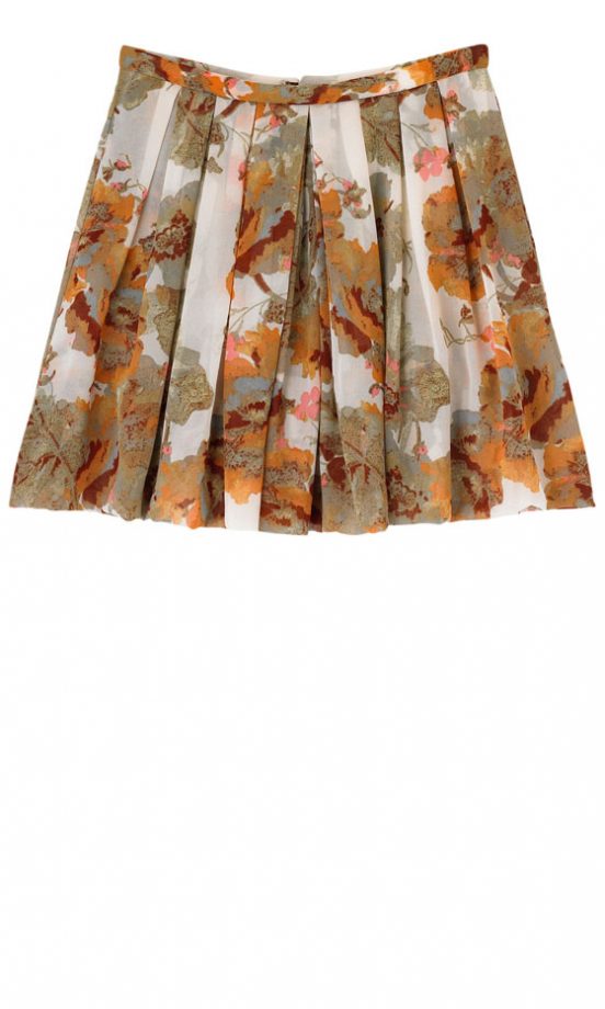 H&M Pleated Patterned Skirt, £29.99 - In Store Only