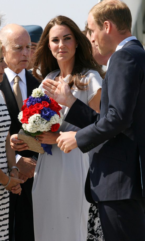 Kate Middleton And Prince William Arrive At LAX Airport In LA, 2011
