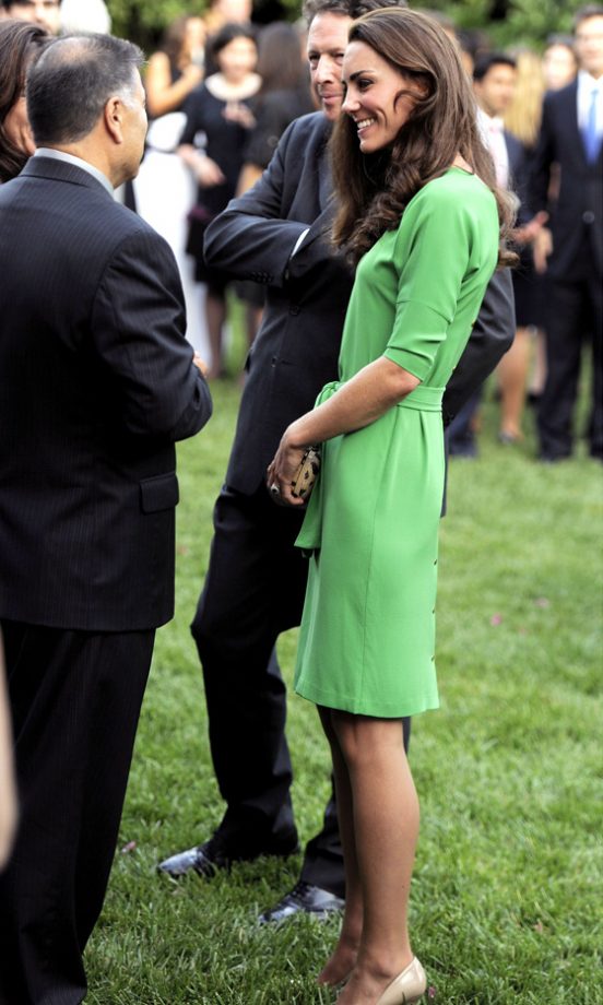 Kate Middleton Looks Fresh In A Diane Von Furstenberg Dress, 2011