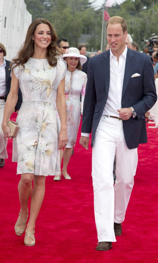 Kate Middleton And Prince William Arrive At The Polo In LA, 2011