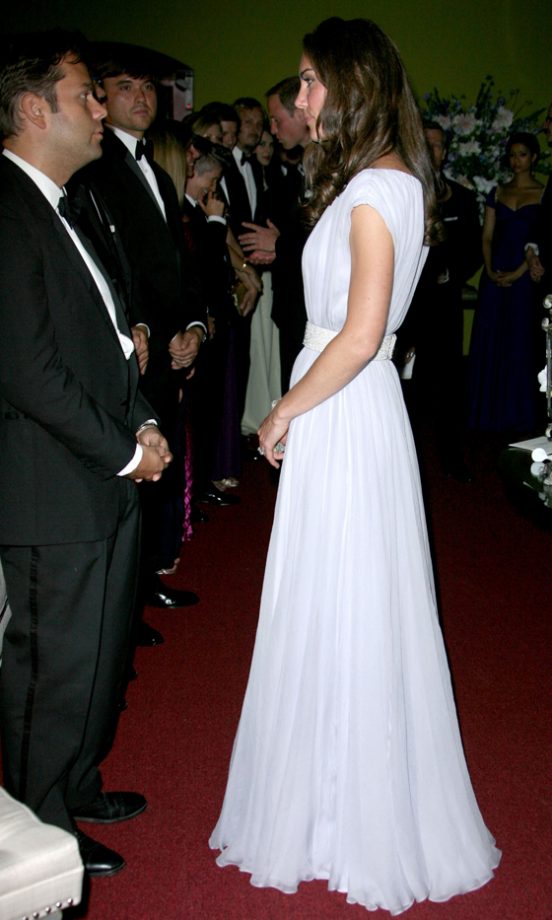 The Duchess Of Cambridge In Floor Length McQueen At The 'Brits To Watch' BAFTAS In LA, 2011