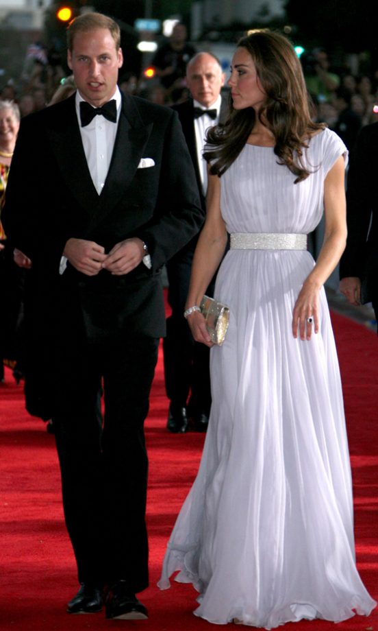 Kate Middleton And Prince William Make Their Entrance At The 'Brits To Watch' BAFTAS, 2011