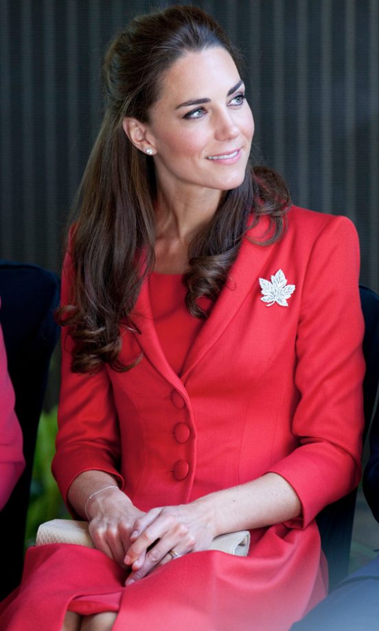 Kate Middleton Looks Beautiful In A Classic Red Coat California, 2011