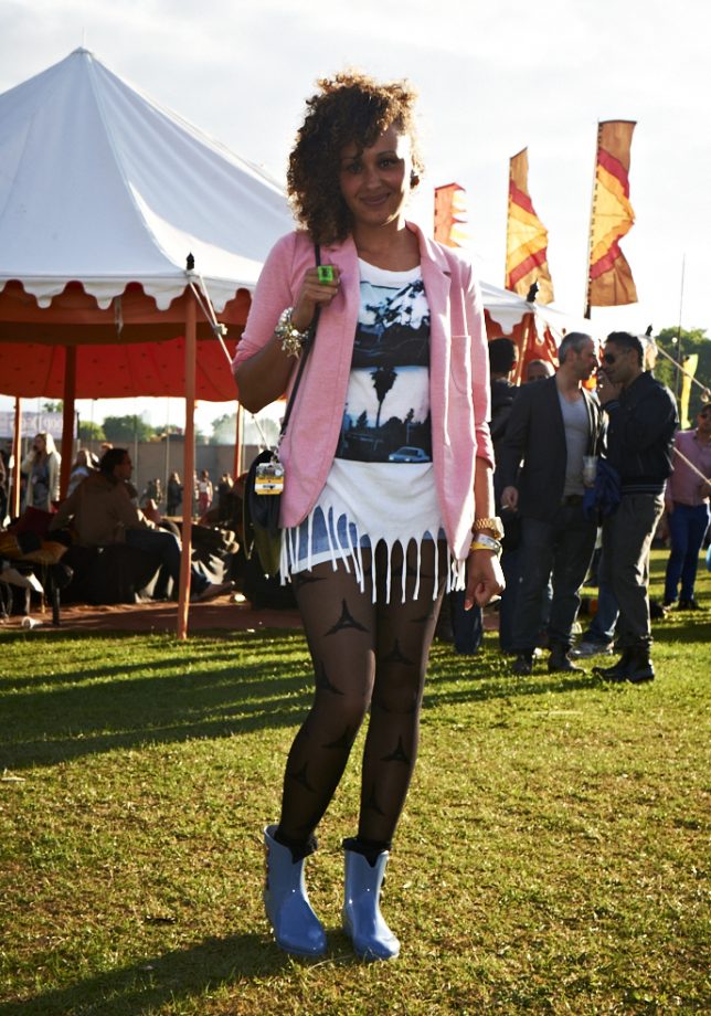 Leona Wears H&M Top, Topshop Shorts And Vivienne Westwood Shoes, Lovebox 2011