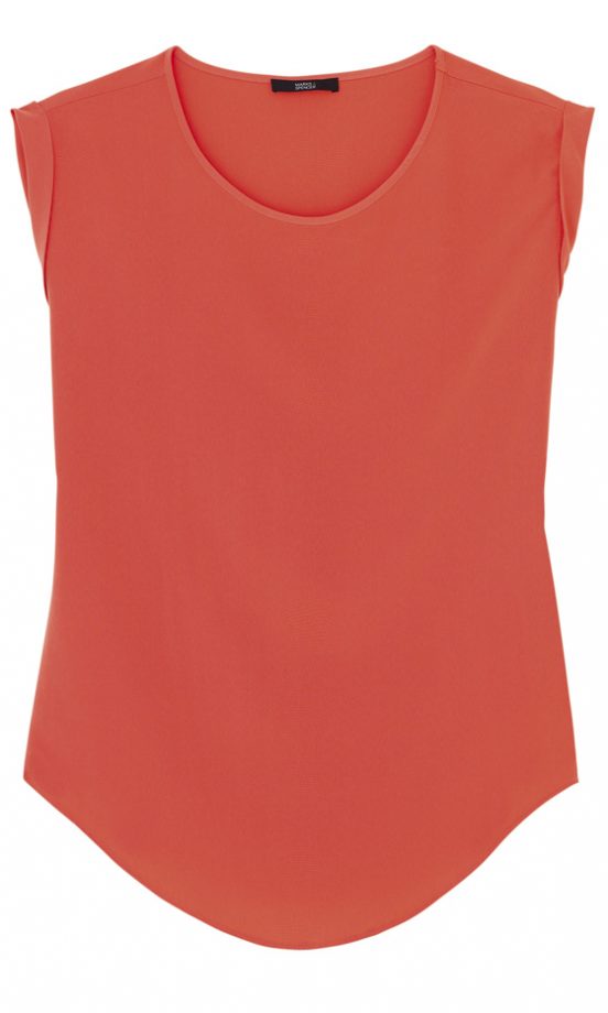 Marks And Spencer Slash Neck Plain Woven Top, £19.50