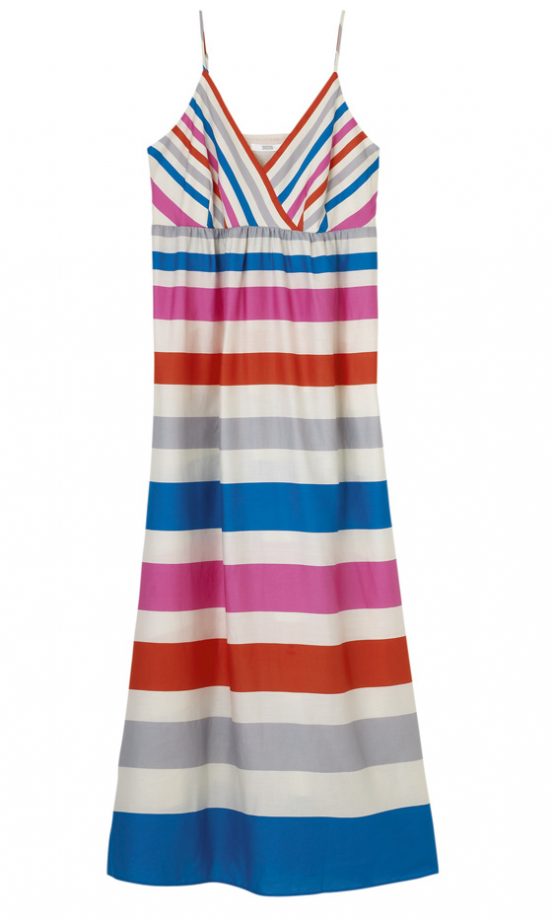 Marks And Spencer Scoop Neck Stripe Racer Back Dress £19.50