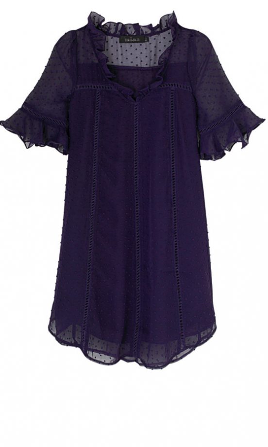 Mina Purple Babydoll DRess, £62